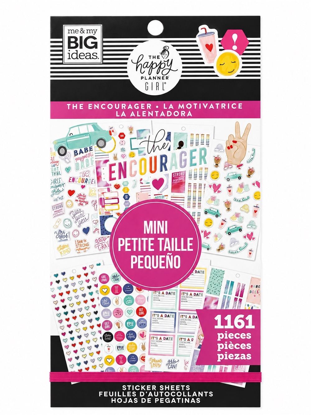 Happy Planner Girl The Encourager Mini Sticker Book 1161 Pieces MAMBI